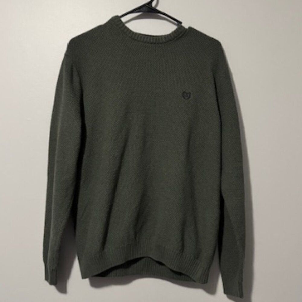 USED Men's Chaps Long Sleeve Sweater Color Green Size Medium